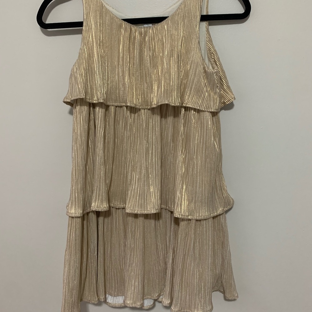 Gold Shiny Flapper Dress
